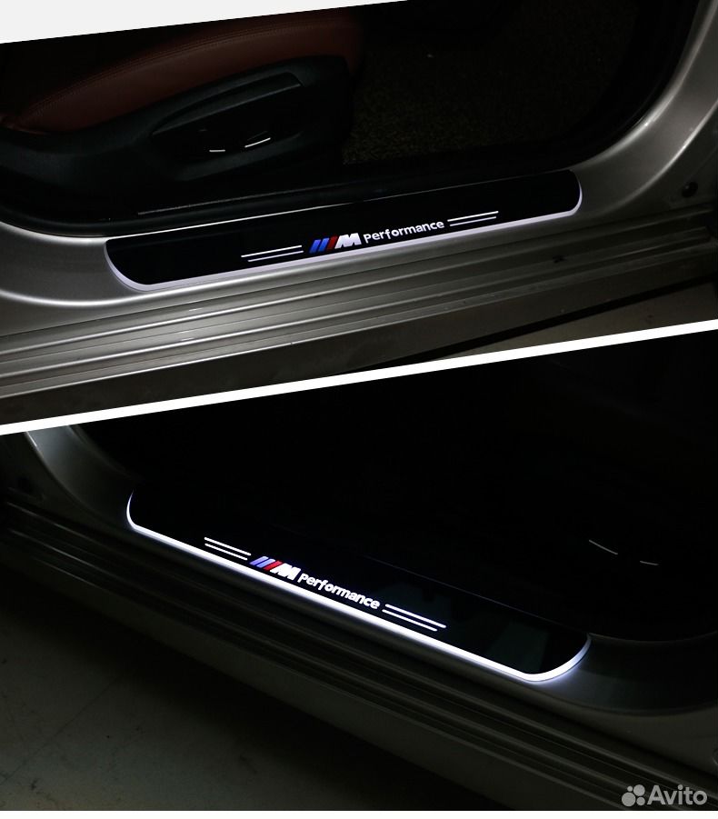 Накладки на пороги Premium для Porsche Cayenne (бе