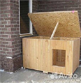 Тёплая будка 2х3 с деревянным полом для хаски купить на Зозу.ру - фотография № 2
