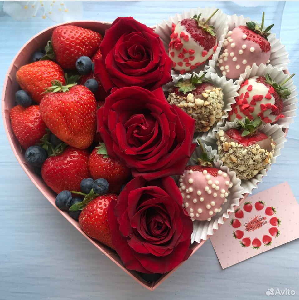 Коробки с цветами и ягодами/конфетами купить на Зозу.ру - фотография № 4