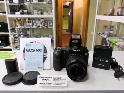 Зеркальный фотоаппарат Canon EOS 60D +2акб (б/у)