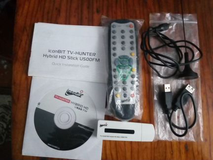 TV-тюнер iconbit TV-hunter Hybrid HD Stick U500 FM