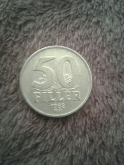 Монета 50 filler 1982г торг