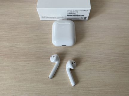 Apple AirPods 2 оригинал (с беспроводной зарядкой)