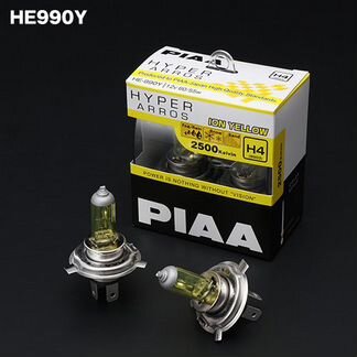 Piaa H4 bulb hyper arros ION yellow 2500K 2шт (HE
