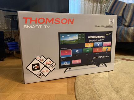 Новый телевизор thomson 32” smart TV WI-FI