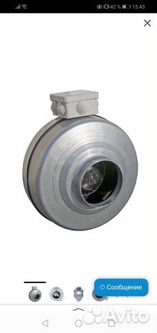 Канальный вентилятор vkk m в металлическом корпусе