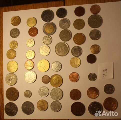 Набор разных монет мира №73, 50 штук