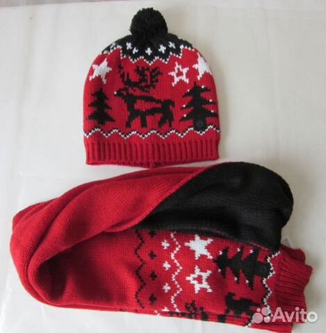 Вязаная шапка и шарф Luhta