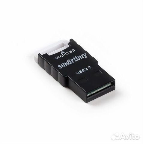 Картридер USB 2.0-micro SD, черный