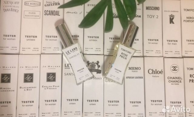 Оригинальные тестеры ОАЭ 60 мл