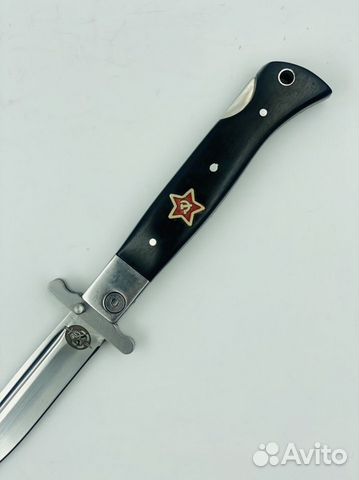 Складной нож Финка нквд с красной звездой