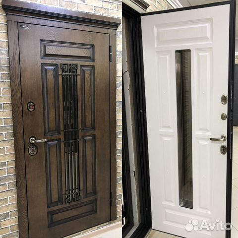 Дверь входная со стеклопакетом