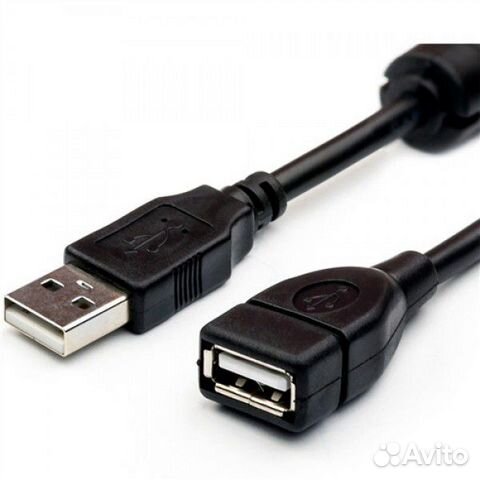Кабель USB удлинитель AM-AF 1.5m с ферритом