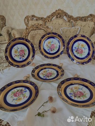 Набор тарелок carlsbad cobalt