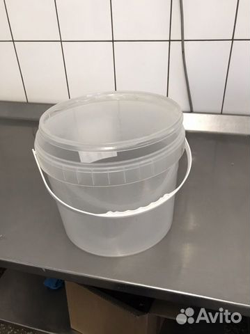Ведро пластиковое с крышкой пищевое 11 л, много