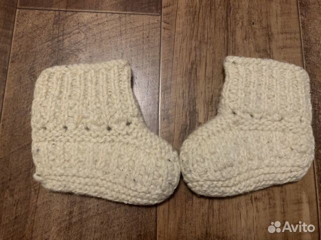 Носки ручной вязки шерстяные
