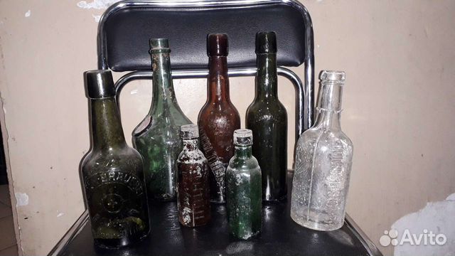 Бутылки с раскопок