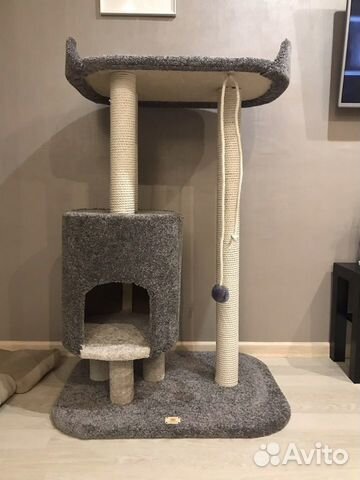 Когтеточка с домиком для мейн-куна «Падишах»