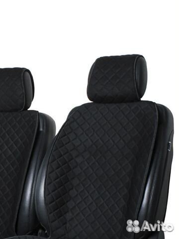 Накидка алькантара черная. Авточехлы арт 01583