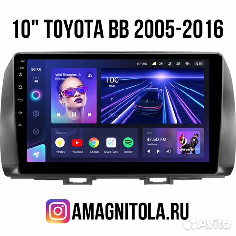 Магнитола на Toyota Bb 2005-2016