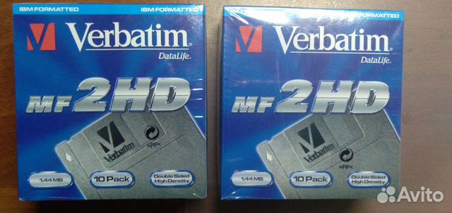 Упаковка дискет Verbatim запакованая