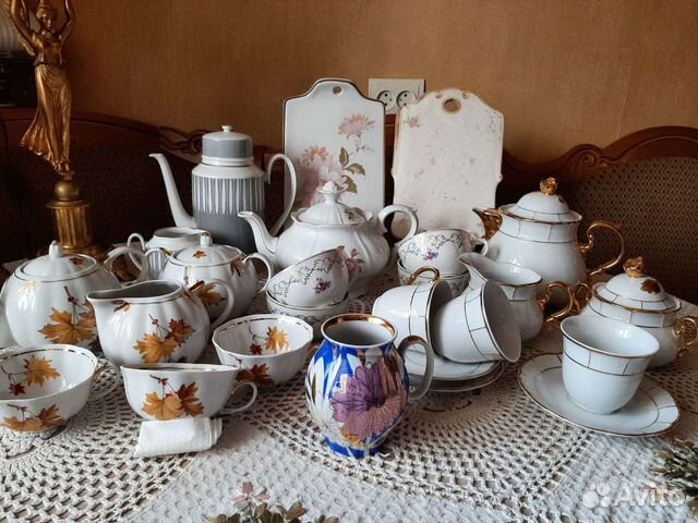 Сервиз чайный фарфор Чехословакии, Дулево