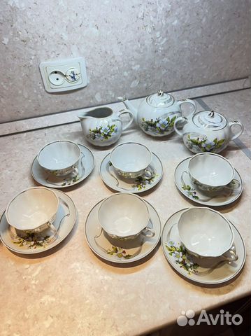 Сервиз чайный фарфоровый на 6 персон