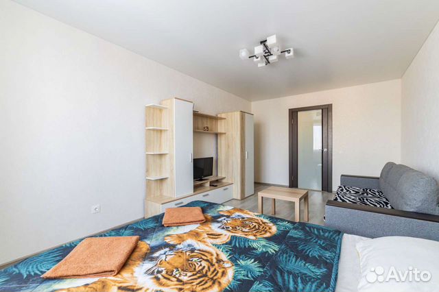 

1-к. квартира, 44 м², 2 кровати