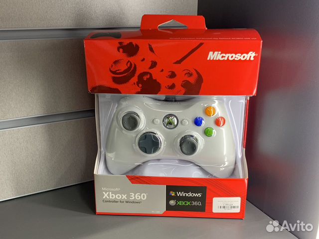Джойстик xbox 360 проводной 60 белый