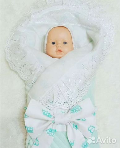 Плед детский плюшевый на выписку