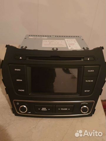 Штатная магнитола на hyundai santa fe 3