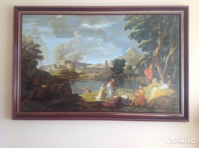 Орфей и Эвридика. Николо Пуссен. Холст, масло