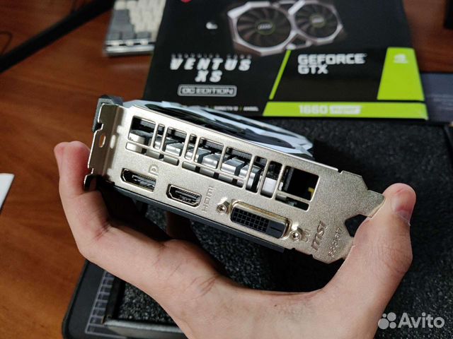 MSI GTX 1660 Super 6gb (полный комплект)