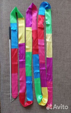 Гимнастическая лента с палкой