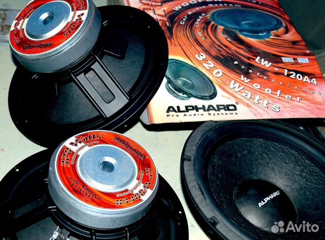 Alphard LW-120A4, 4 Ом 320Вт новый литая рама