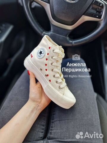 Кеды на высокой подошве Converse