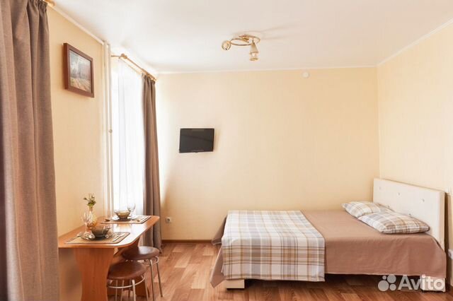 

Квартира-студия, 28 м², 2 кровати