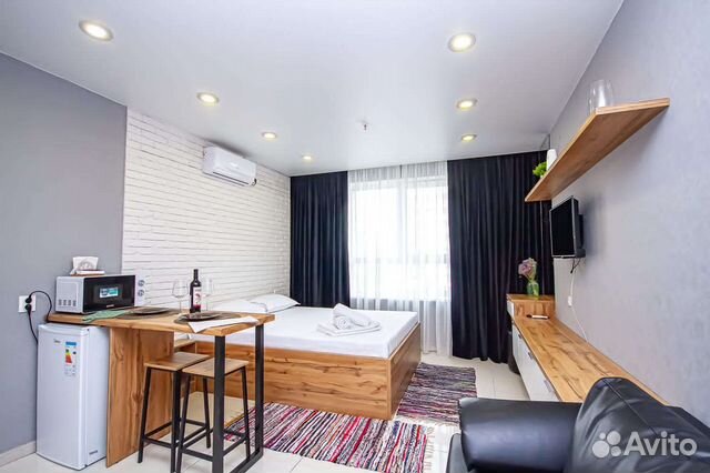 

Квартира-студия в апарт-отеле, 26 м², 2 кровати