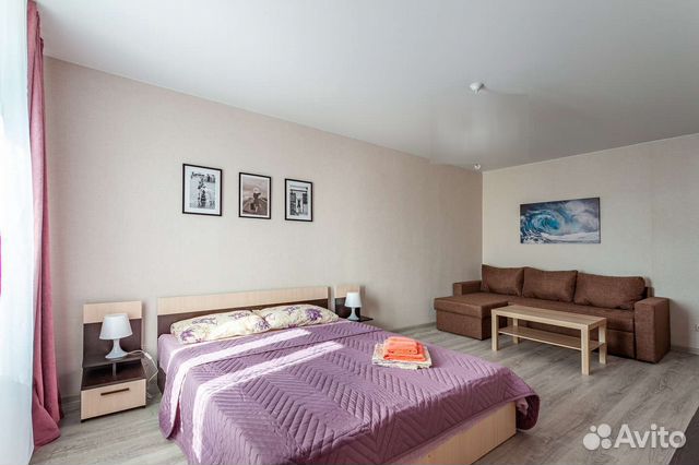 

1-к. квартира, 44 м², 2 кровати