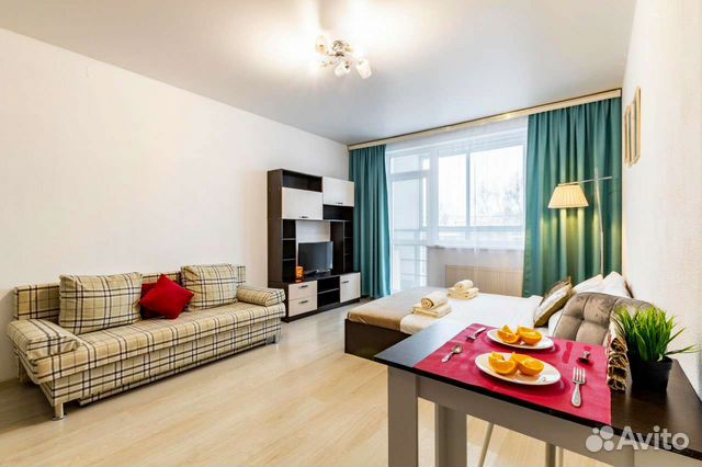 

Квартира-студия, 35 м², 2 кровати