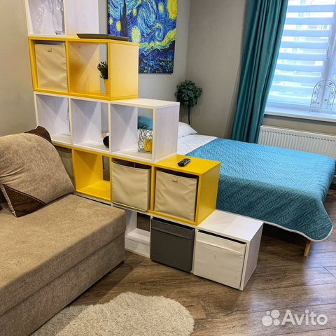 

1-к. квартира, 40 м², 2 кровати