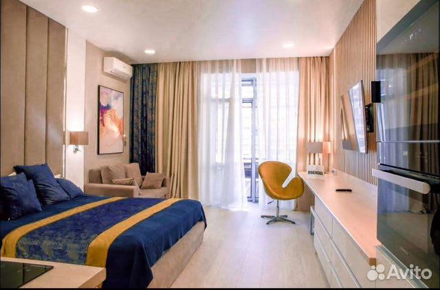 

Квартира-студия, 40 м², 2 кровати