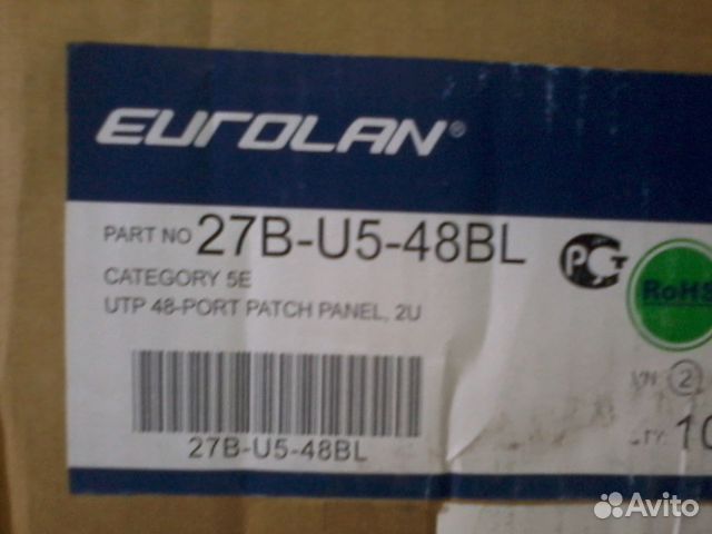Eurolan патч-корд, rack mount, угз, UTP, bsur, SUR Eurolan патч-корд, rack mount, угз, UTP, bsur, SUR