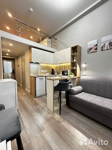 

Квартира-студия, 29 м², 2 кровати