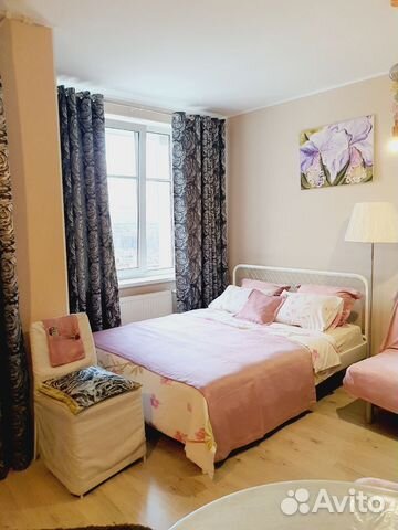 

Квартира-студия, 32 м², 2 кровати