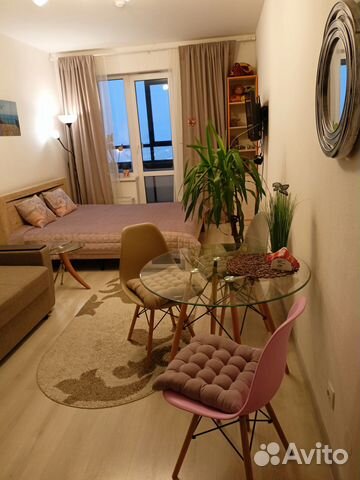 

Квартира-студия, 28 м², 2 кровати