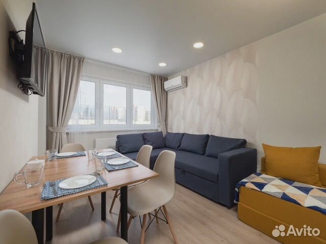 

1-к. квартира, 40 м², 2 кровати