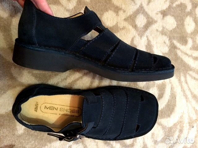 Новые сандали Handmade Men Shoes 28 см Новые сандали Handmade Men Shoes 28 см