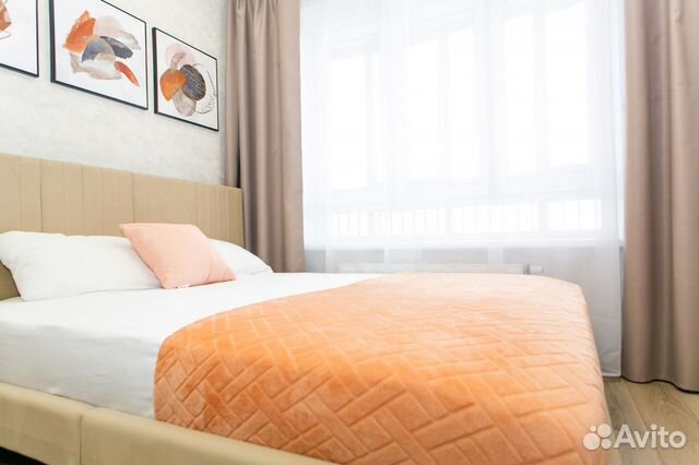 

1-к. квартира, 46 м², 3 кровати