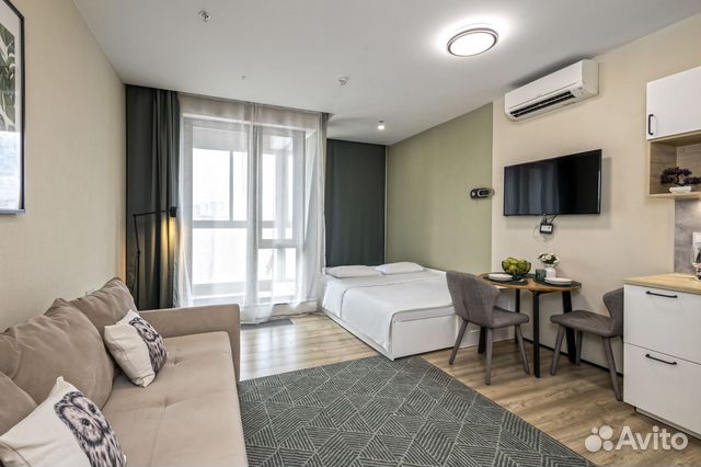 

Квартира-студия, 40 м², 2 кровати